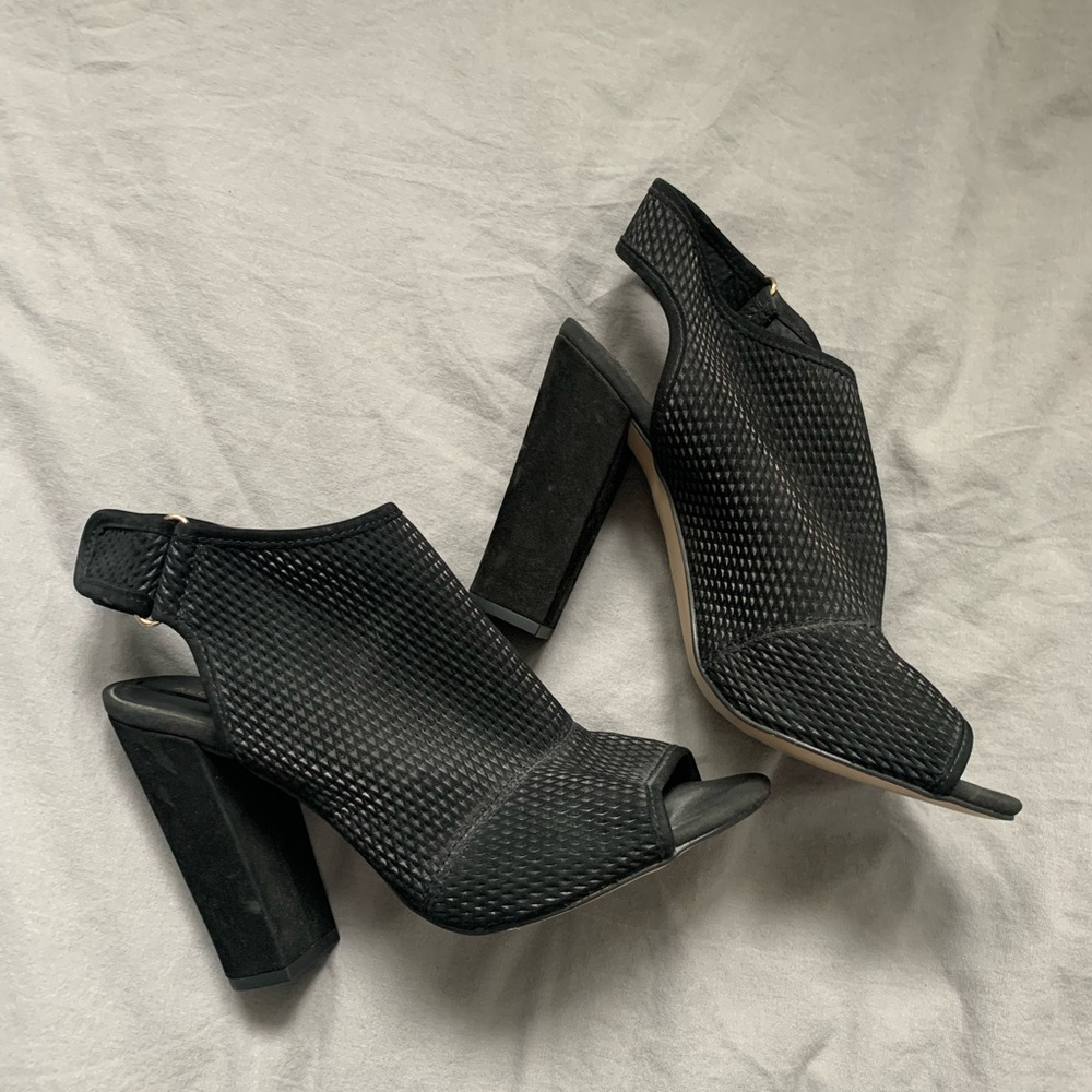 Black heels.